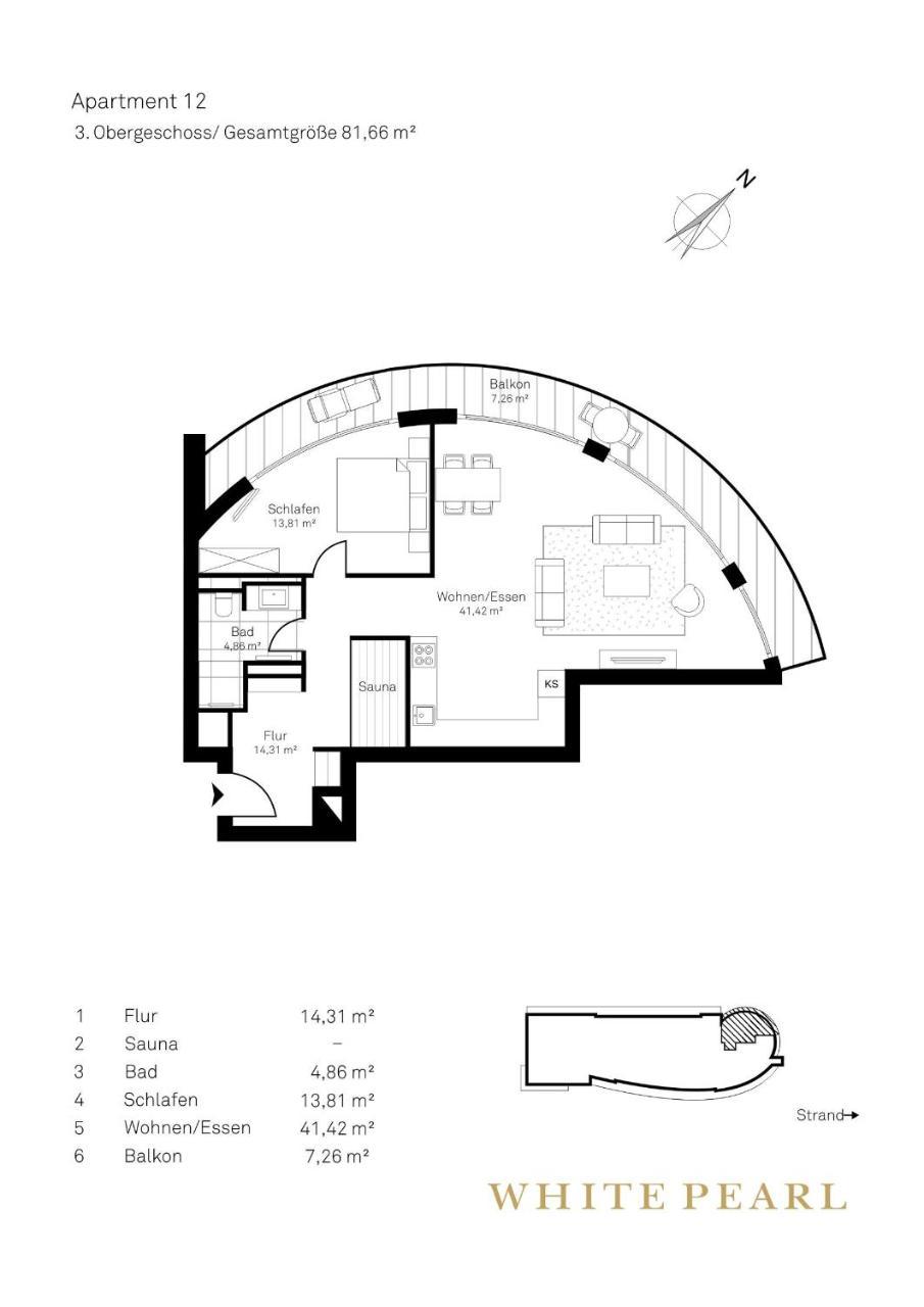 White Pearl Apartment 3.12 Timmendorfer Strand Exteriör bild